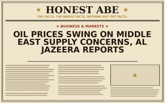 Oil Prices Swing on Middle East Supply Concerns, Al Jazeera Reports
