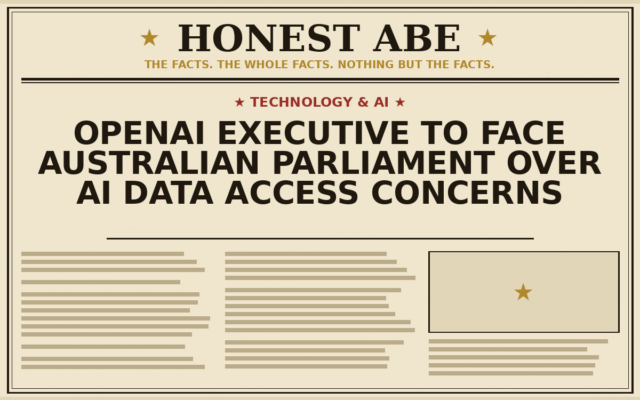 OpenAI Executive to Face Australian Parliament Over AI Data Access Concerns