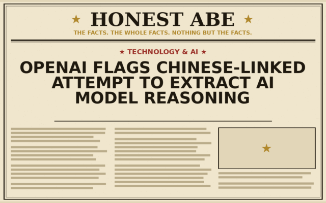 OpenAI Flags Chinese-Linked Attempt to Extract AI Model Reasoning