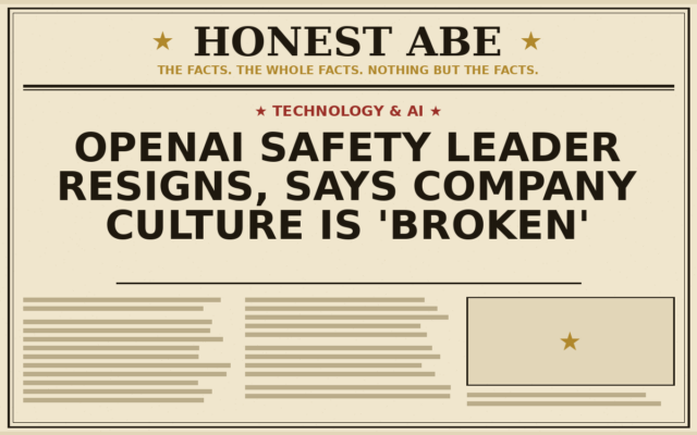 OpenAI Safety Leader Resigns, Says Company Culture Is ‘Broken’