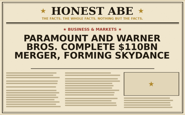 Paramount and Warner Bros. Complete $110bn Merger, Forming Skydance