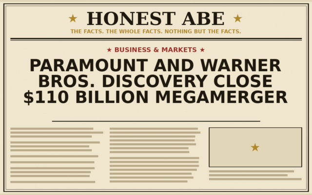 Paramount and Warner Bros. Discovery Close $110 Billion Megamerger