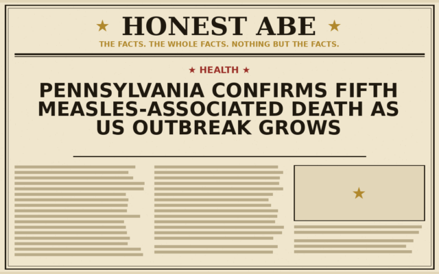 Pennsylvania Confirms Fifth Measles-Associated Death as US Outbreak Grows
