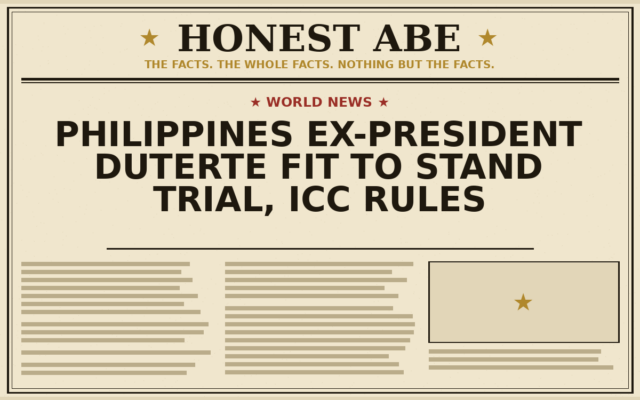 Philippines Ex-President Duterte Fit to Stand Trial, ICC Rules