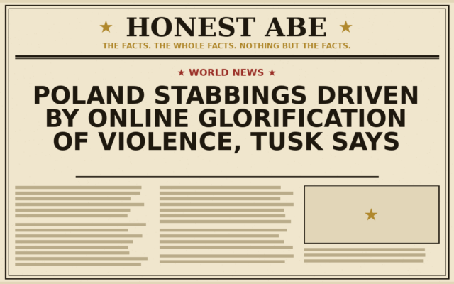 Poland Stabbings Driven by Online Glorification of Violence, Tusk Says