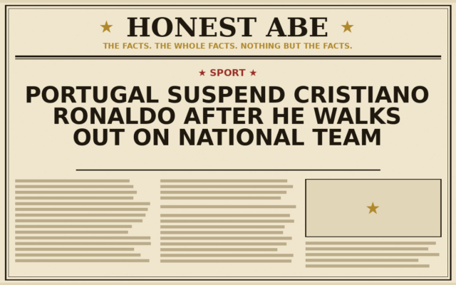 Portugal Suspend Cristiano Ronaldo After He Walks Out on National Team