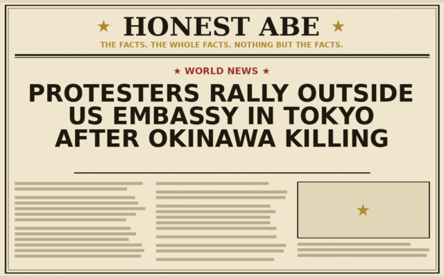 Protesters Rally Outside US Embassy in Tokyo After Okinawa Killing