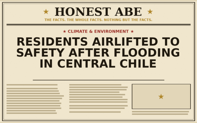 Residents Airlifted to Safety After Flooding in Central Chile