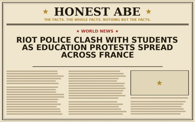 Riot Police Clash With Students as Education Protests Spread Across France