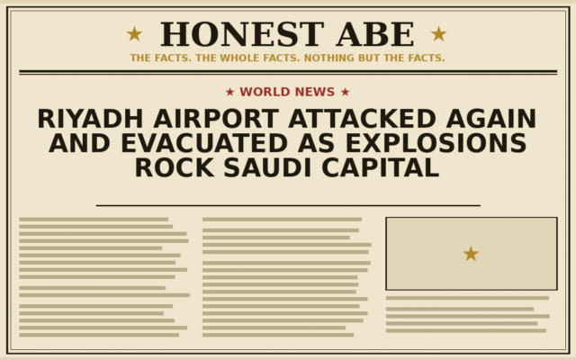 Riyadh Airport Attacked Again and Evacuated as Explosions Rock Saudi Capital