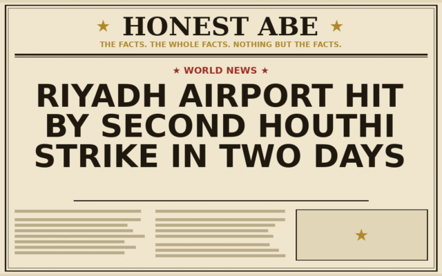 Riyadh Airport Hit by Second Houthi Strike in Two Days