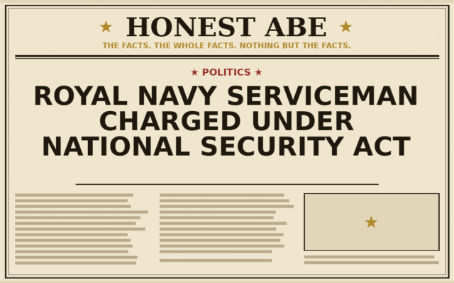 Royal Navy Serviceman Charged Under National Security Act