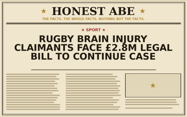 Rugby Brain Injury Claimants Face £2.8m Legal Bill to Continue Case