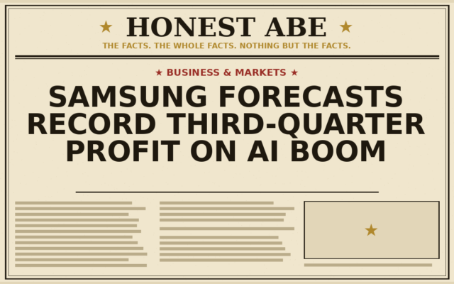 Samsung Forecasts Record Third-Quarter Profit on AI Boom