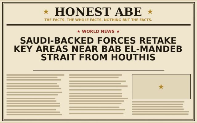 Saudi-Backed Forces Retake Key Areas Near Bab el-Mandeb Strait From Houthis