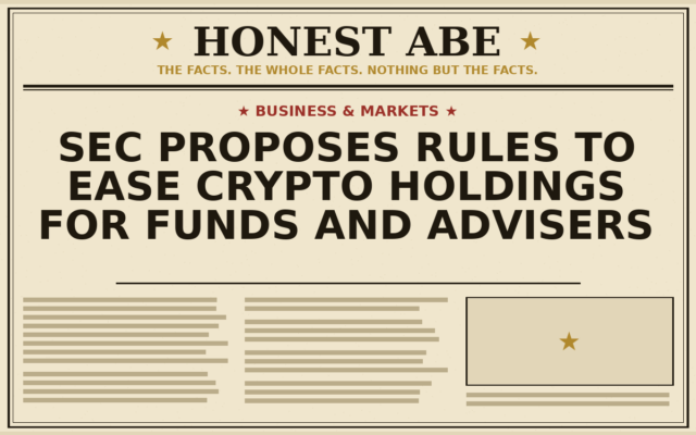 SEC Proposes Rules to Ease Crypto Holdings for Funds and Advisers
