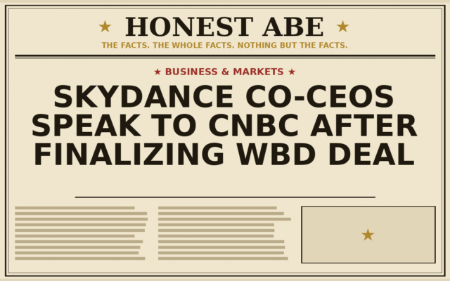 Skydance Co-CEOs Speak to CNBC After Finalizing WBD Deal
