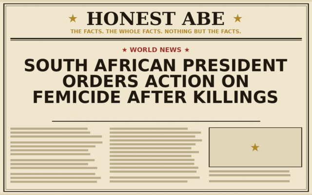 South African President Orders Action on Femicide After Killings