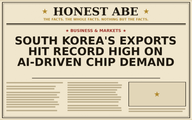South Korea’s Exports Hit Record High on AI-Driven Chip Demand