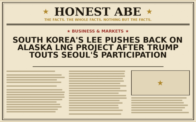 South Korea’s Lee Pushes Back on Alaska LNG Project After Trump Touts Seoul’s Participation