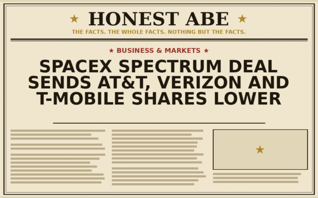 SpaceX Spectrum Deal Sends AT&T, Verizon and T-Mobile Shares Lower