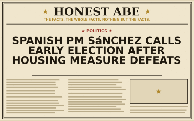 Spanish PM Sánchez Calls Early Election After Housing Measure Defeats