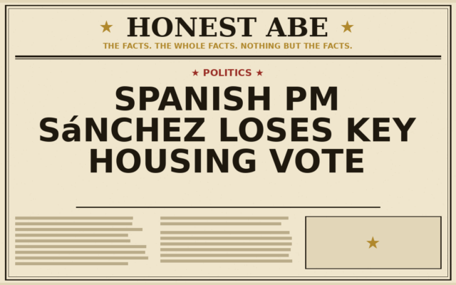 Spanish PM Sánchez Loses Key Housing Vote