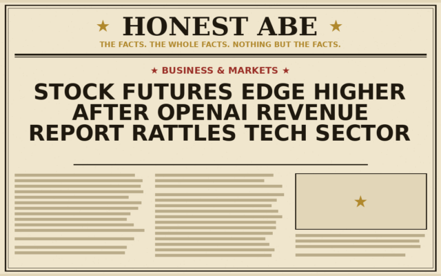 Stock Futures Edge Higher After OpenAI Revenue Report Rattles Tech Sector