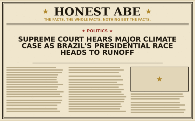 Supreme Court Hears Major Climate Case as Brazil’s Presidential Race Heads to Runoff