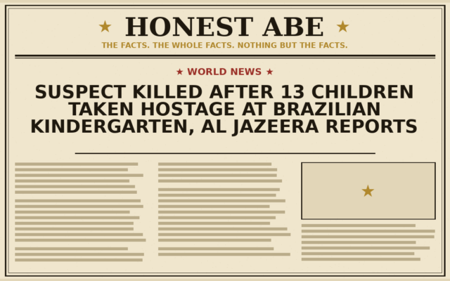 Suspect Killed After 13 Children Taken Hostage at Brazilian Kindergarten, Al Jazeera Reports
