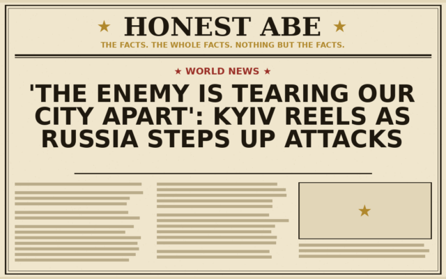 ‘The enemy is tearing our city apart’: Kyiv reels as Russia steps up attacks