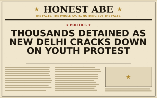 Thousands Detained as New Delhi Cracks Down on Youth Protest