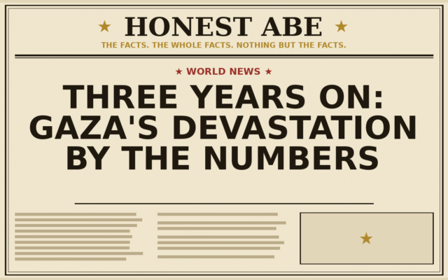 Three Years On: Gaza’s Devastation by the Numbers