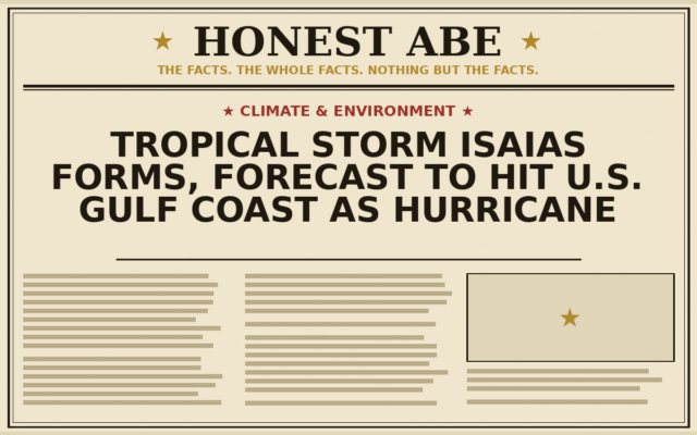 Tropical Storm Isaias Forms, Forecast to Hit U.S. Gulf Coast as Hurricane