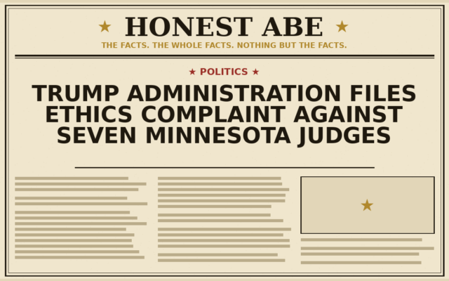 Trump Administration Files Ethics Complaint Against Seven Minnesota Judges