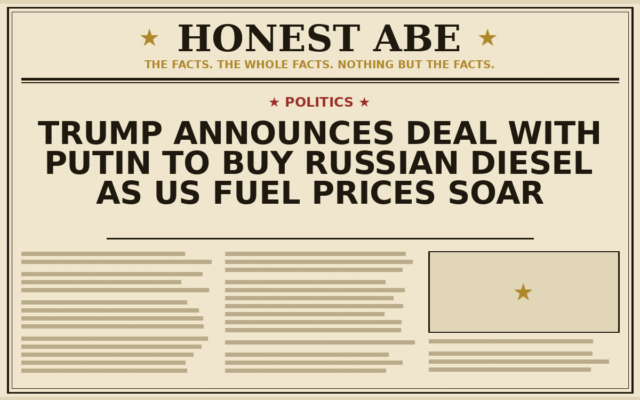 Trump Announces Deal With Putin to Buy Russian Diesel as US Fuel Prices Soar