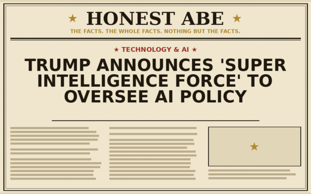 Trump Announces ‘Super Intelligence Force’ to Oversee AI Policy