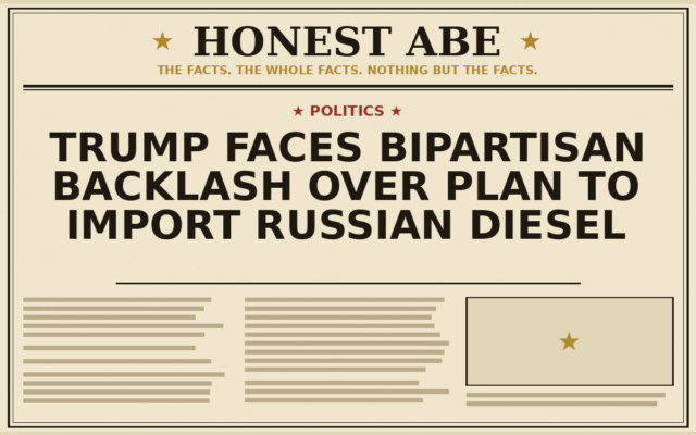 Trump Faces Bipartisan Backlash Over Plan to Import Russian Diesel