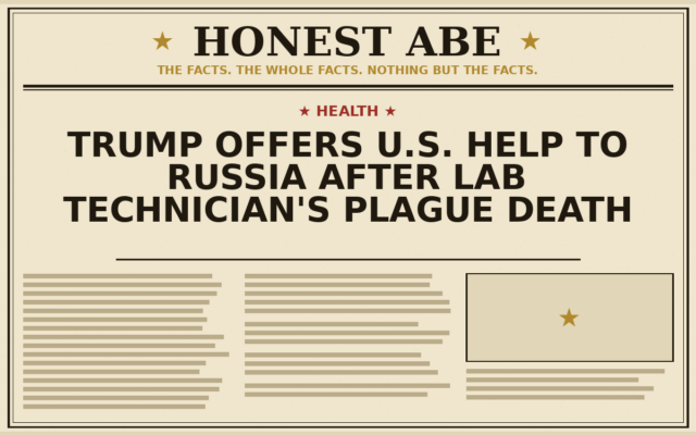 Trump Offers U.S. Help to Russia After Lab Technician’s Plague Death