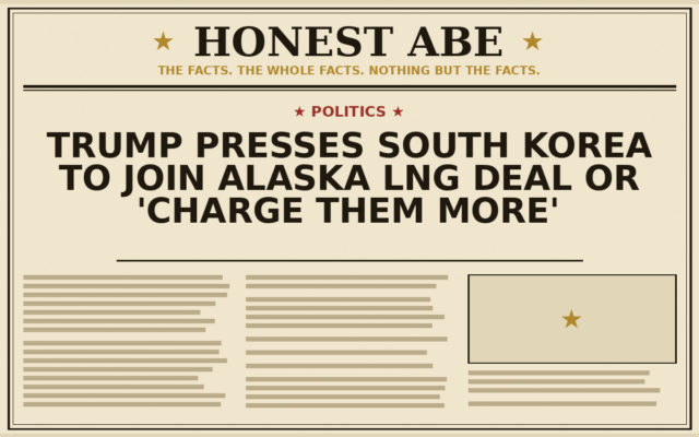 Trump Presses South Korea to Join Alaska LNG Deal or ‘Charge Them More’
