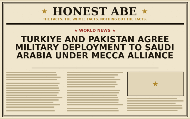 Turkiye and Pakistan Agree Military Deployment to Saudi Arabia Under Mecca Alliance