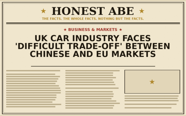UK Car Industry Faces ‘Difficult Trade-Off’ Between Chinese and EU Markets