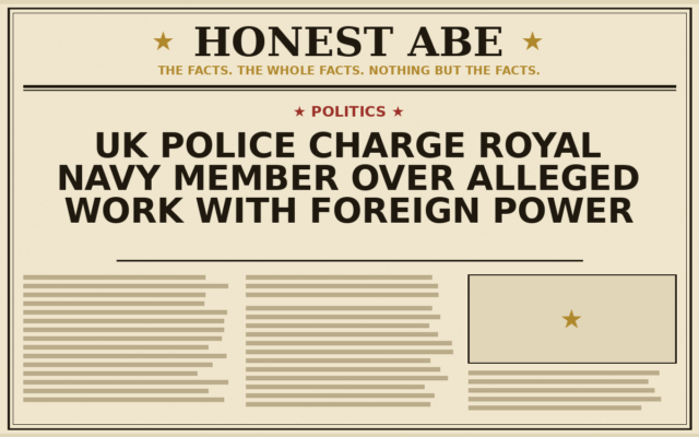 UK Police Charge Royal Navy Member Over Alleged Work With Foreign Power