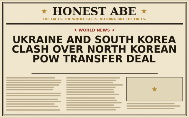Ukraine and South Korea Clash Over North Korean POW Transfer Deal