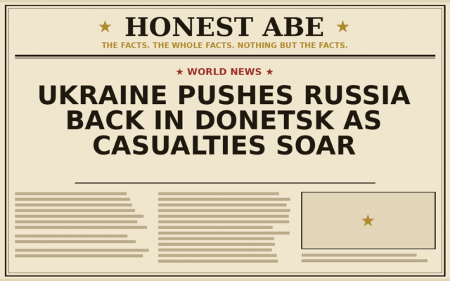 Ukraine Pushes Russia Back in Donetsk as Casualties Soar