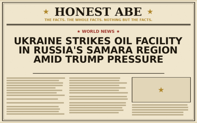 Ukraine Strikes Oil Facility in Russia’s Samara Region Amid Trump Pressure