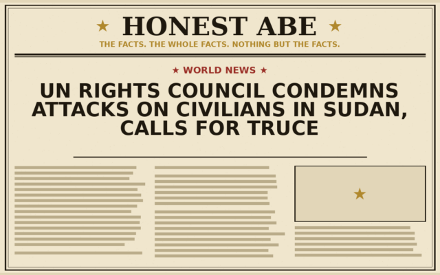 UN Rights Council Condemns Attacks on Civilians in Sudan, Calls for Truce