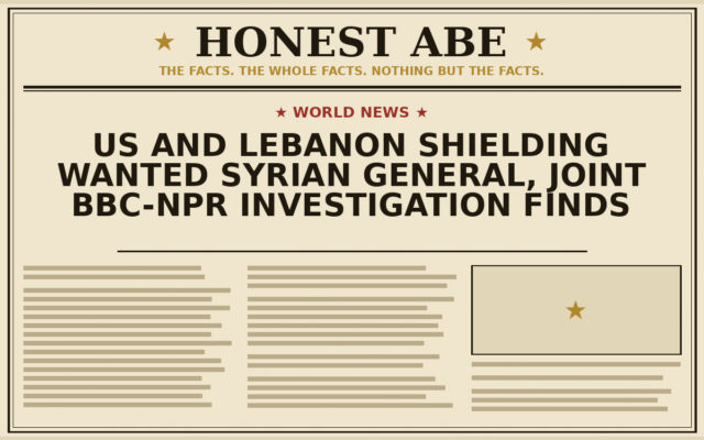 US and Lebanon Shielding Wanted Syrian General, Joint BBC-NPR Investigation Finds