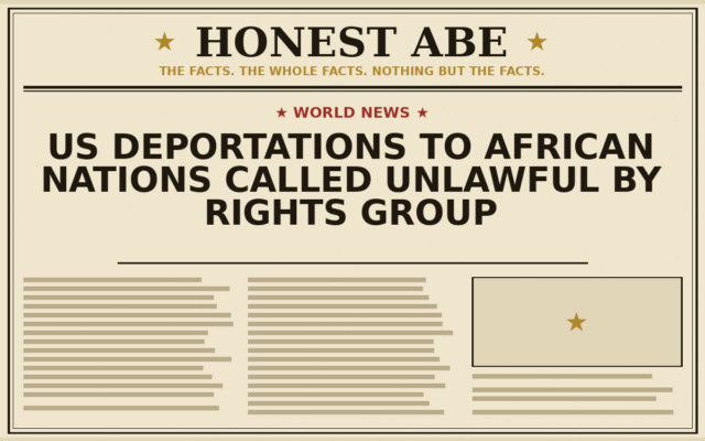US Deportations to African Nations Called Unlawful by Rights Group