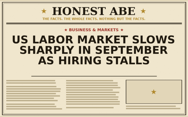 US Labor Market Slows Sharply in September as Hiring Stalls